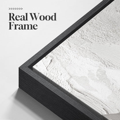 Framed Black and White Abstract Canvas Wall Art, Large Modern Art Prints Paintings Artwork for