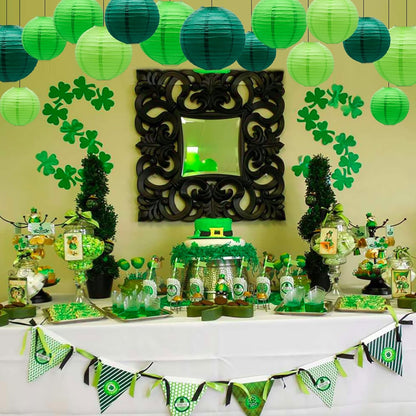 Paper Lanterns Party Decorations Green - Hanging Paper Lanterns Indoor Outdoor - Football Theme
