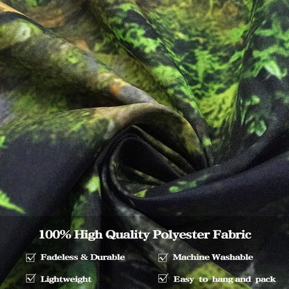 AMM Green Rainforest Tapestry Nature Forest Tapestry for Bedroom Aesthetic Misty Tropical Jungle