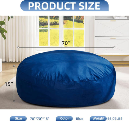 Hobestluk 6FT Bean Bag Chair Bean Bag Chairs for Adults Giant Bean Chairs with Velvet Cover, Memory