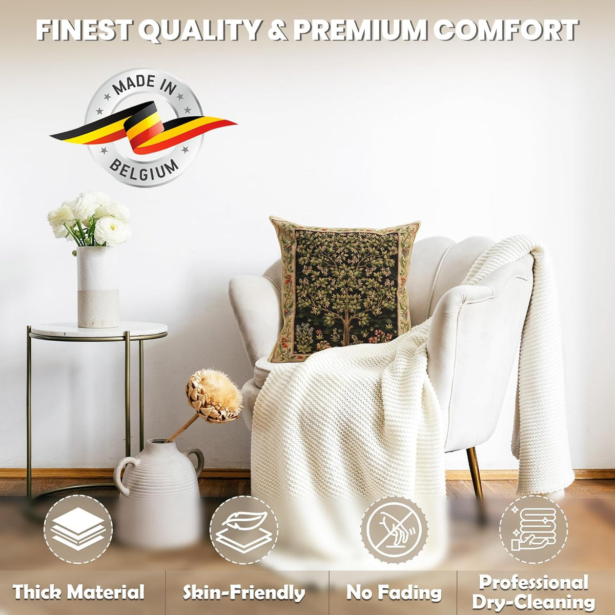 Charlotte Home Furnishings Throw Pillow Covers, Decorative Boho Pillow Covers for Couch, Living