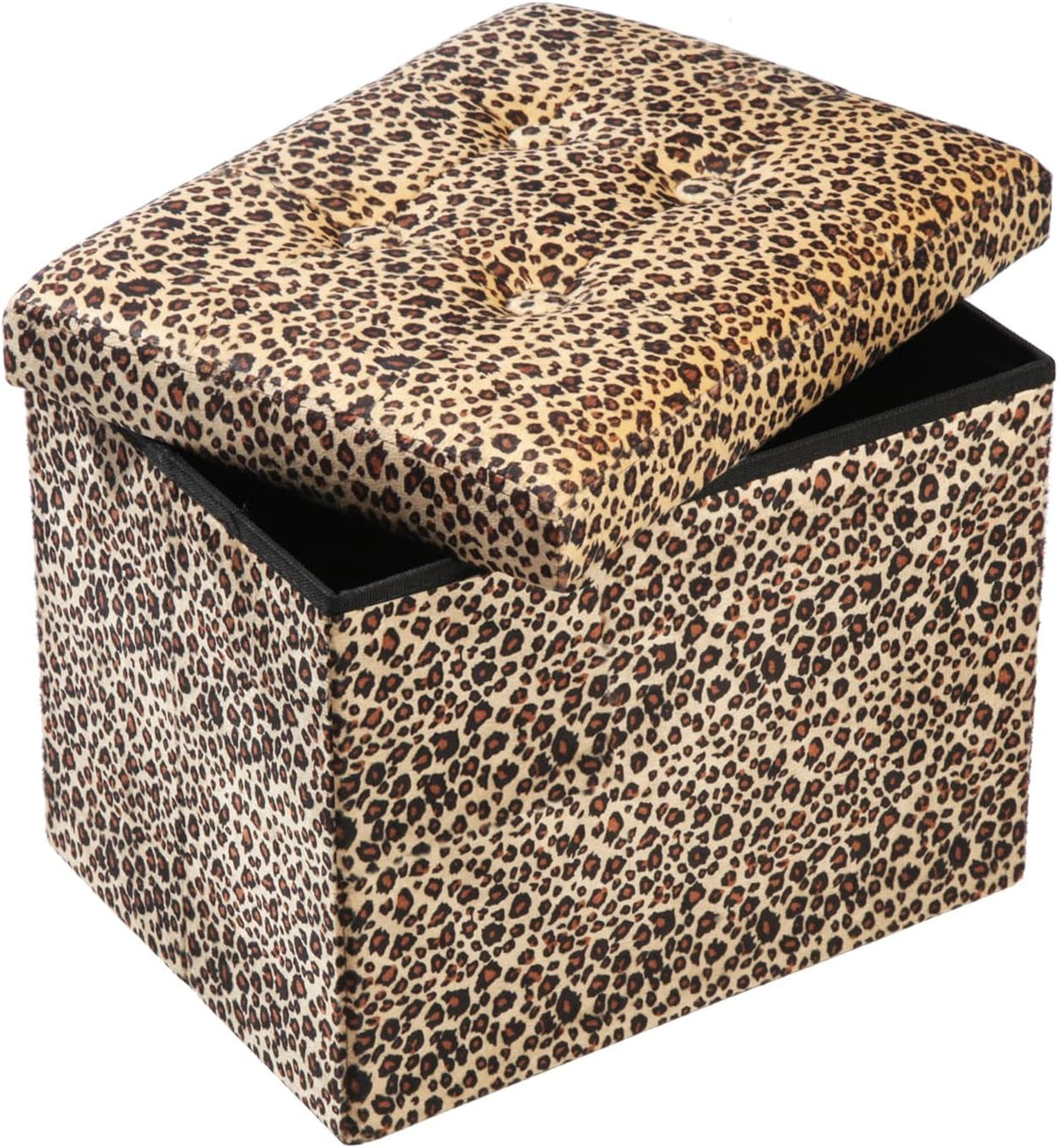 ALASDO Ottoman Storage Ottoman Footrest Stool Small Ottoman with Storage Foldable Ottoman Foot Rest