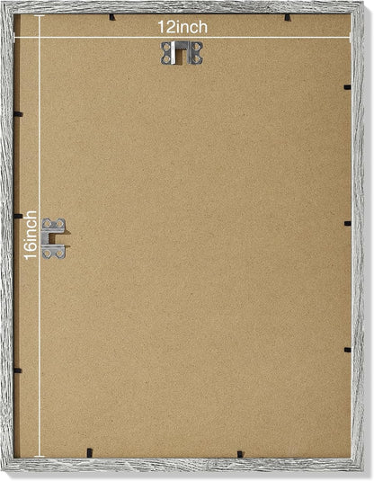 Vittanly 12x16 Picture Frames Set of 9, Shatter Resistant Plexiglass, Display 11x14 Pictures with