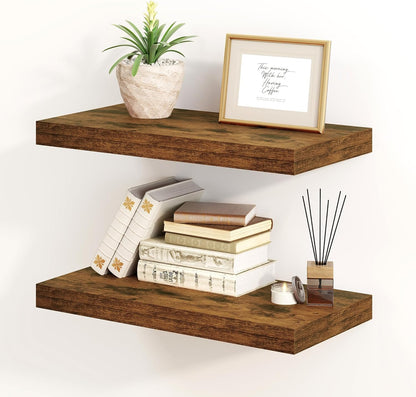 Fun Memories Floating Shelves for Wall, 8 Inch Deep Floating Wall Shelf, 16" x 8" Floating Shelves
