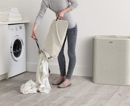 Joseph Joseph Tota Trio 90 liter/23.8 gallon Laundry Hamper Separation Basket with lid, 3 Removable