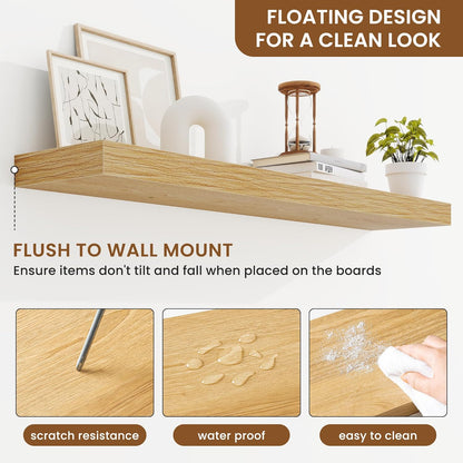 fuqing Floating Shelves for Wall, Bathroom Shelf Wall Mounted for Storage, Shelves with Invisible