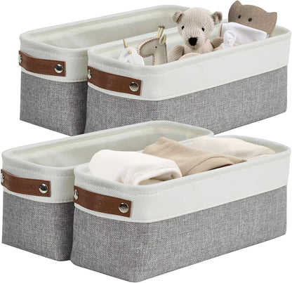 DECOMOMO Narrow Storage Bins Small Baskets for Organizing Bathroom, Toilet Tank, Towel Storage