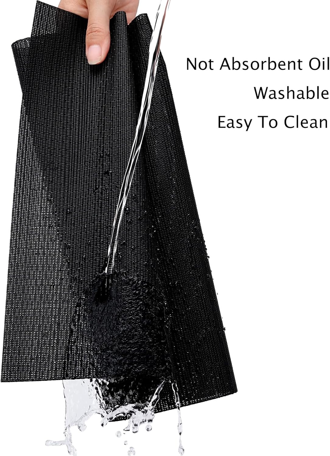 Myir JUN Placemats Set of 6, Vinyl Woven Placemats Place Mats Indoor Washable Table Mats Non-Slip