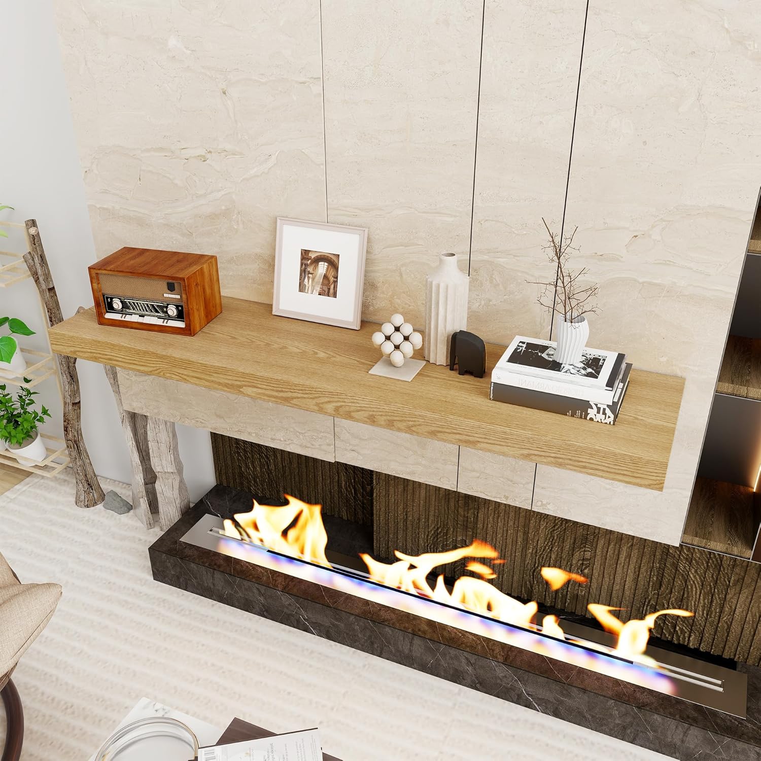 Floating Shelves 48 Inch Long, 12 Inch Deep Floating Shelves for Wall, 48 x 12 Large Wall Shelves