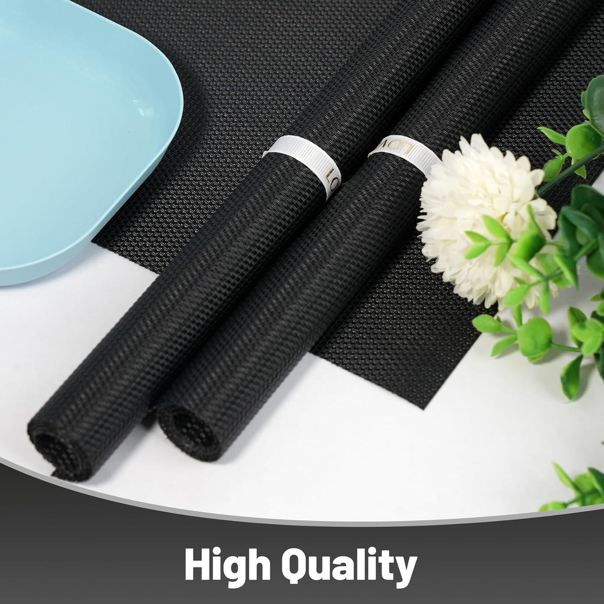 Placemats Set of 6，Non-Slip PVC Weave Table Mats Easy to Clean，Heat Resistant Place Mats for