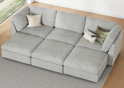 Belffin Modular Sectional Sofa with Sleeper Sofa, Oversized Cloud Couch with Extra Deep Seat