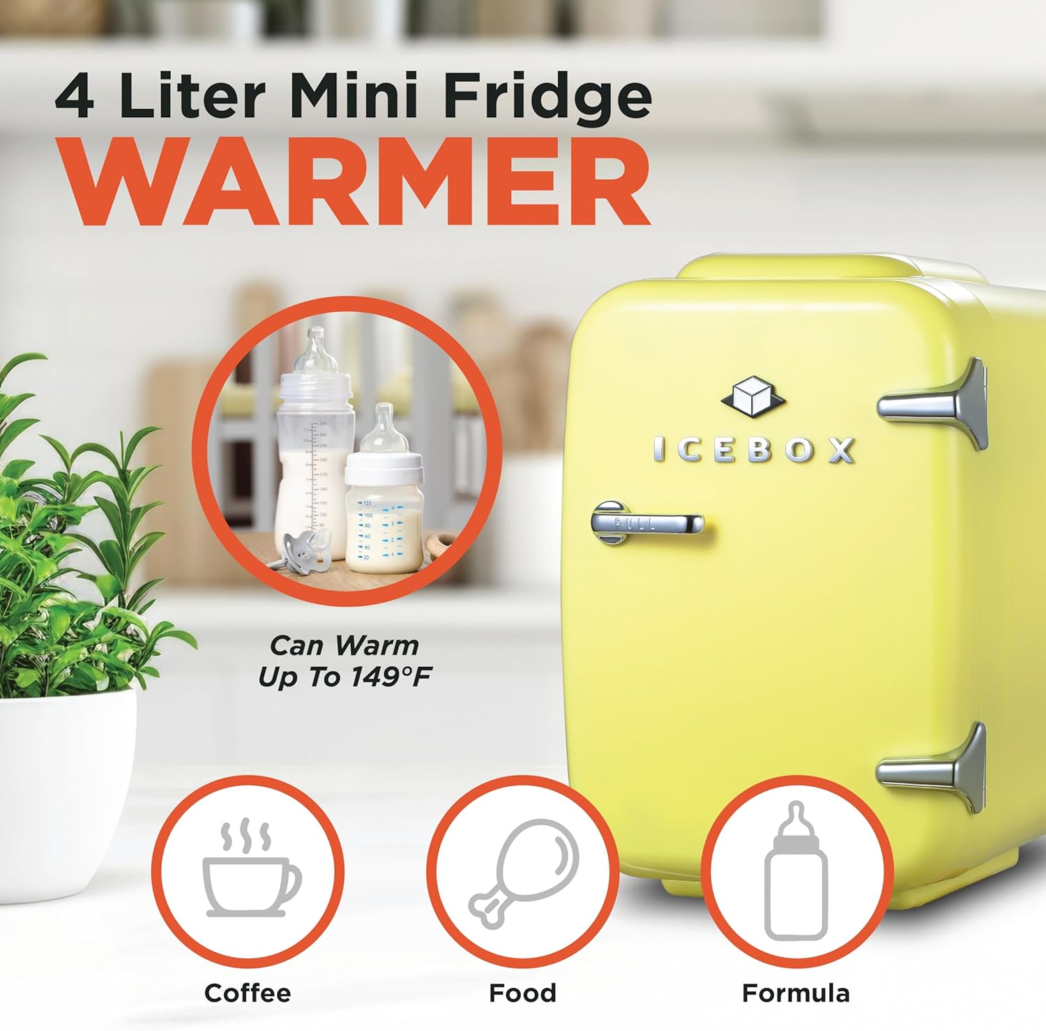 IBMF4SUN Fridge for Bedroom, Skincare, Portable Cooler & Warmer for Makeup, for Office & Home