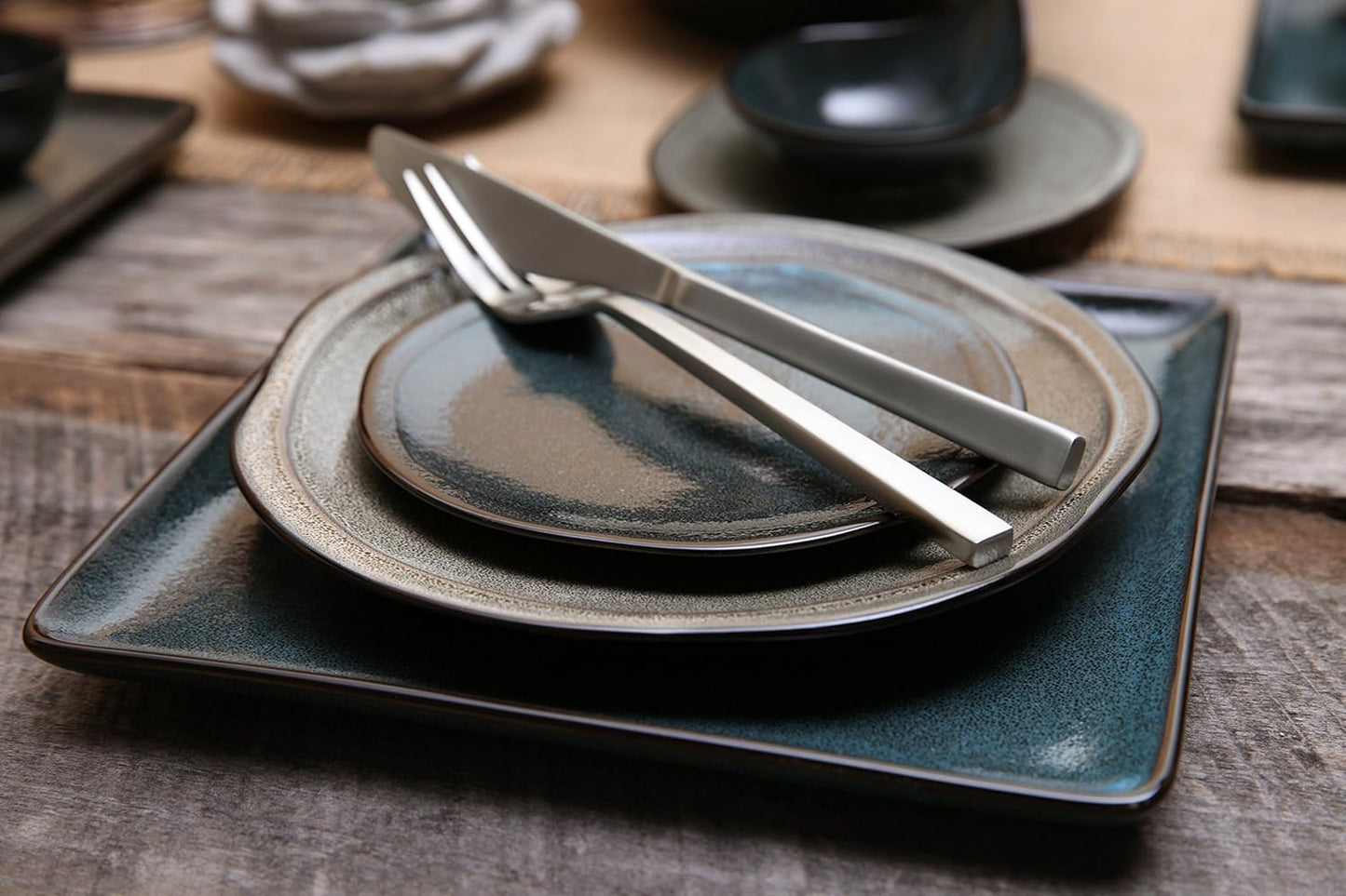 FORTESSA Arezzo 18/10 Stainless Steel Flatware, 5 Piece Place Setting With Knife, Forks and Spoons