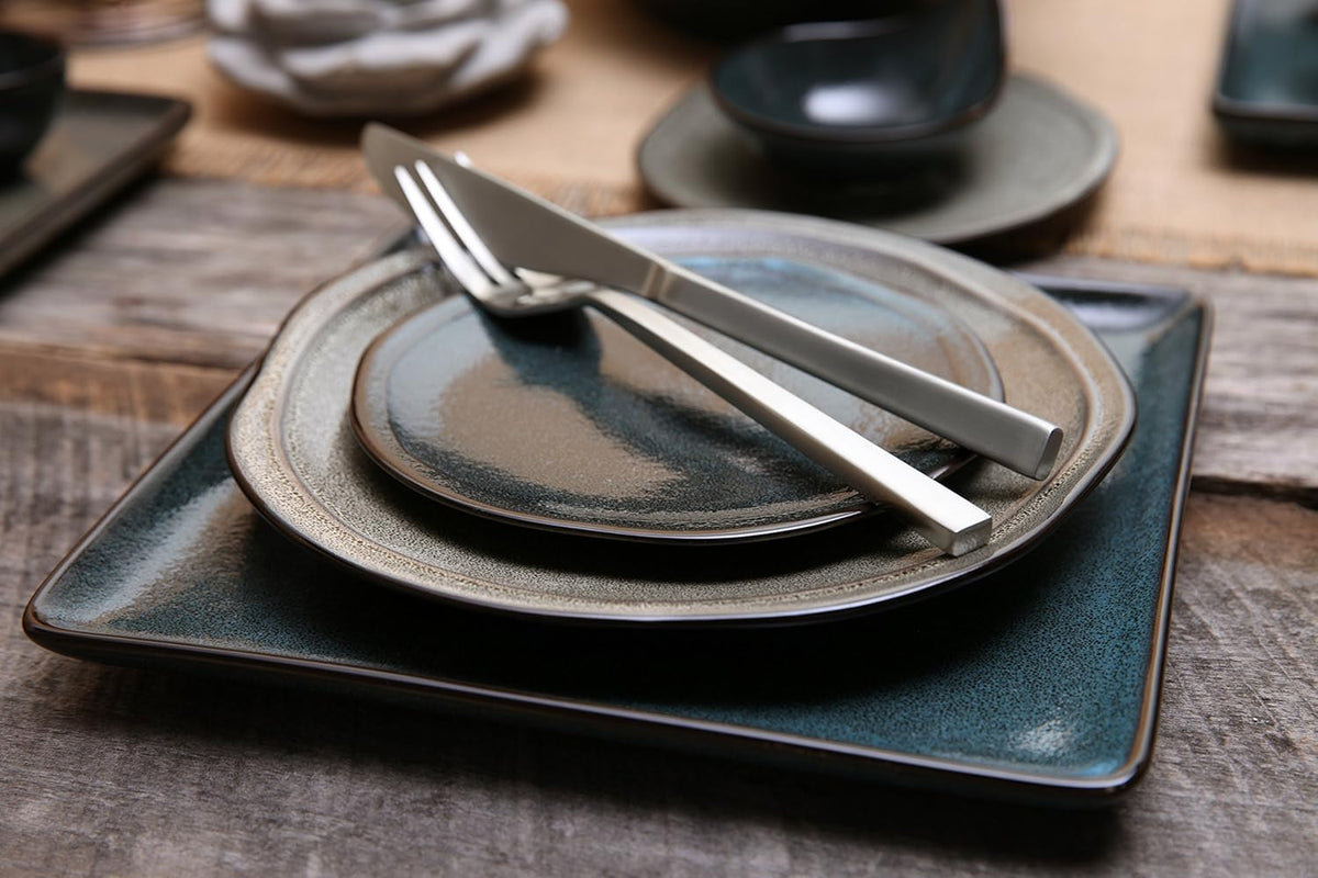 FORTESSA Arezzo 18/10 Stainless Steel Flatware, 5 Piece Place Setting With Knife, Forks and Spoons