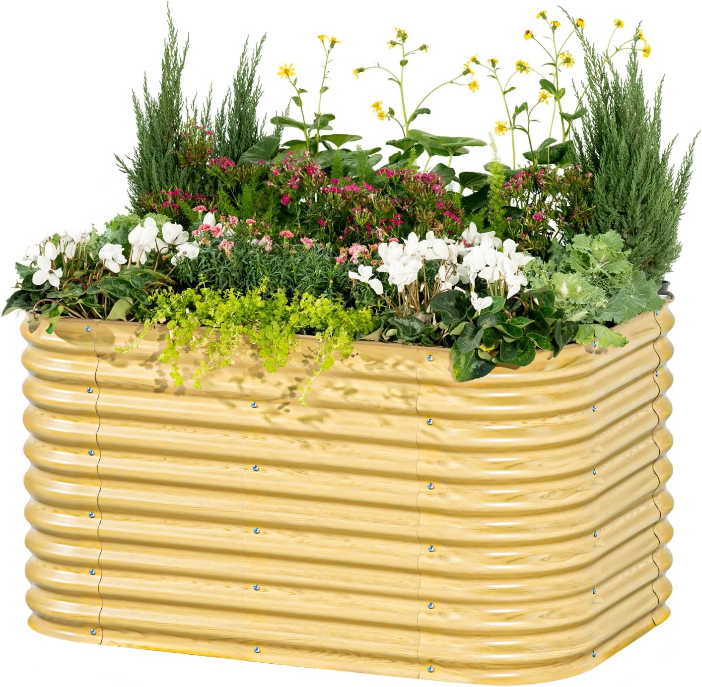 Vego garden 32" Extra Tall Raised Garden Bed Kits, 6 in 1 Modular Raised Planter Box for Vegetables