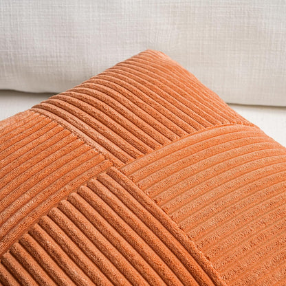 Fancy Homi 2 Packs Burnt Orange Decorative Throw Pillow Covers 18x18 Inch for Living Room Couch Bed