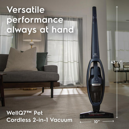 Electrolux WellQ7 Pet Cordless 2-in-1 Vacuum Cleaner with Motorized PetPro+ Nozzle for Easy Pet