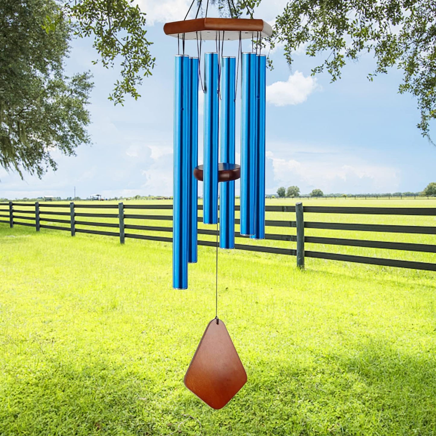 Wind Chimes for Outside, Windchime Outdoor with 6 Tuned Tubes, Elegant Chime for Garden Patio