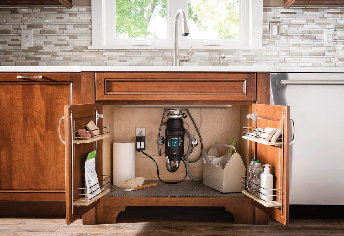 Moen Prep Series PRO Continuous Feed Compact Garbage Disposal for Kitchen Sink with Power Cord