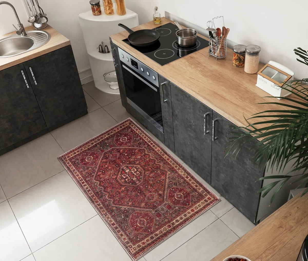 Keen Home Design 2x3 Rug - Machine Washable Entry Rug with Non-Slip Backing, Ideal for Enteryway