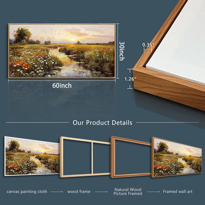 PHAOHUAXM Large Canvas Wall Art For Living Room Wall Decor For Bedroom Watercolour Painting Office