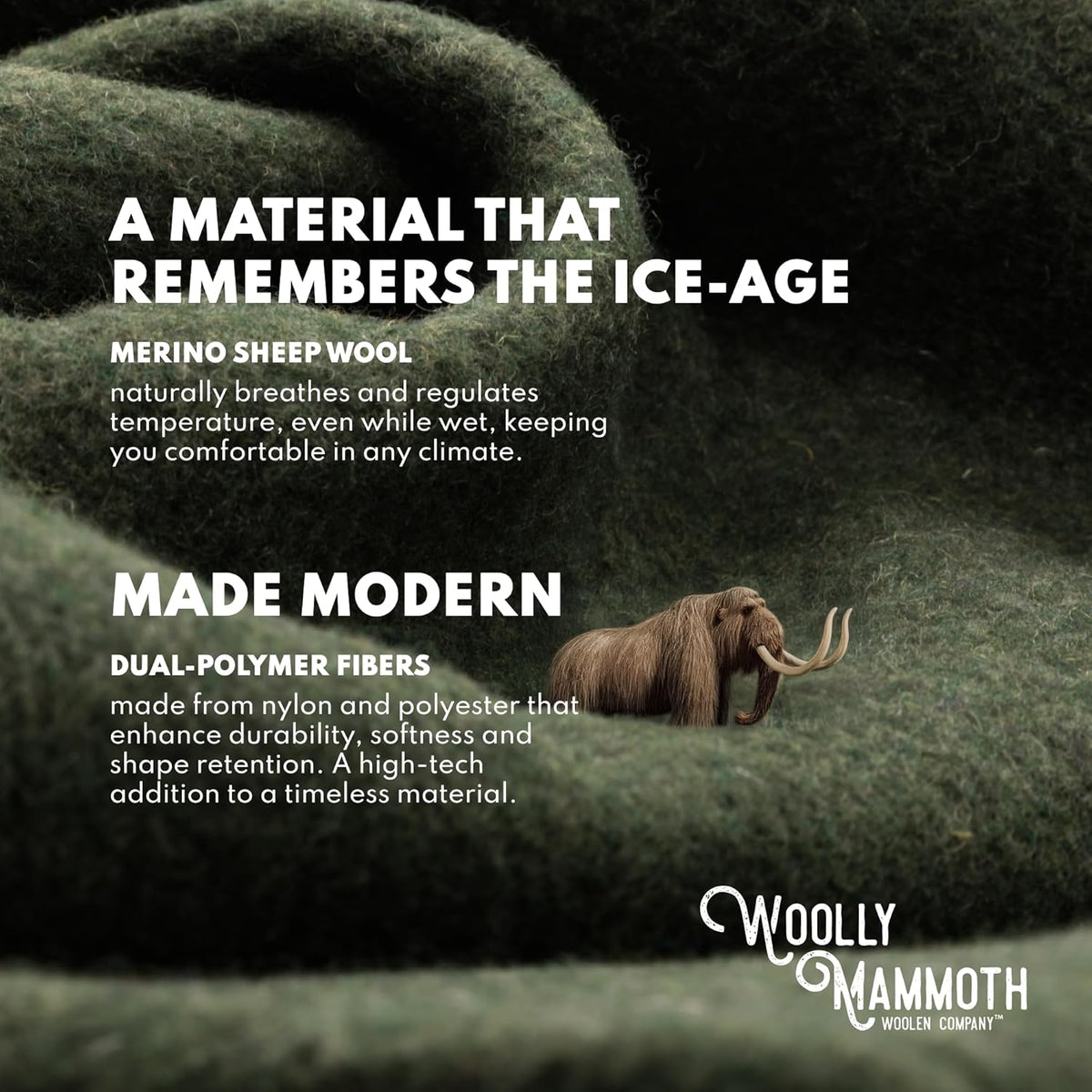 Woolly Mammoth Woolen Co. | Extra Large Merino Wool Camp Blanket | Perfect Outdoor Gear | Bedroll