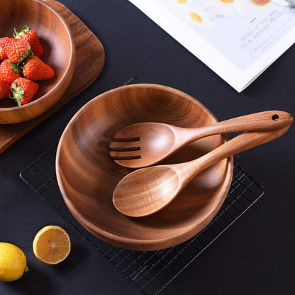 Wooden Kitchen Utensils Set,GUDAMAYE 6 PCE Wooden Spoons for Cooking,Wooden Cooking