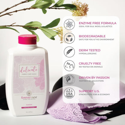 FOREVER NEW Liquid Laundry Detergent – Nontoxic Hypoallergenic Laundry Soap, Safe for Colors &