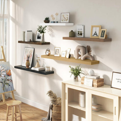 Dreamland 40 Inches Floating Shelves for Wall, 9.3" Deep Long Floating Shelves Set of 2, Large