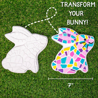 Creative Roots Paint Your Own Bunny Garden Stone, Craft Kits, Stepping Stones Kit for Kids