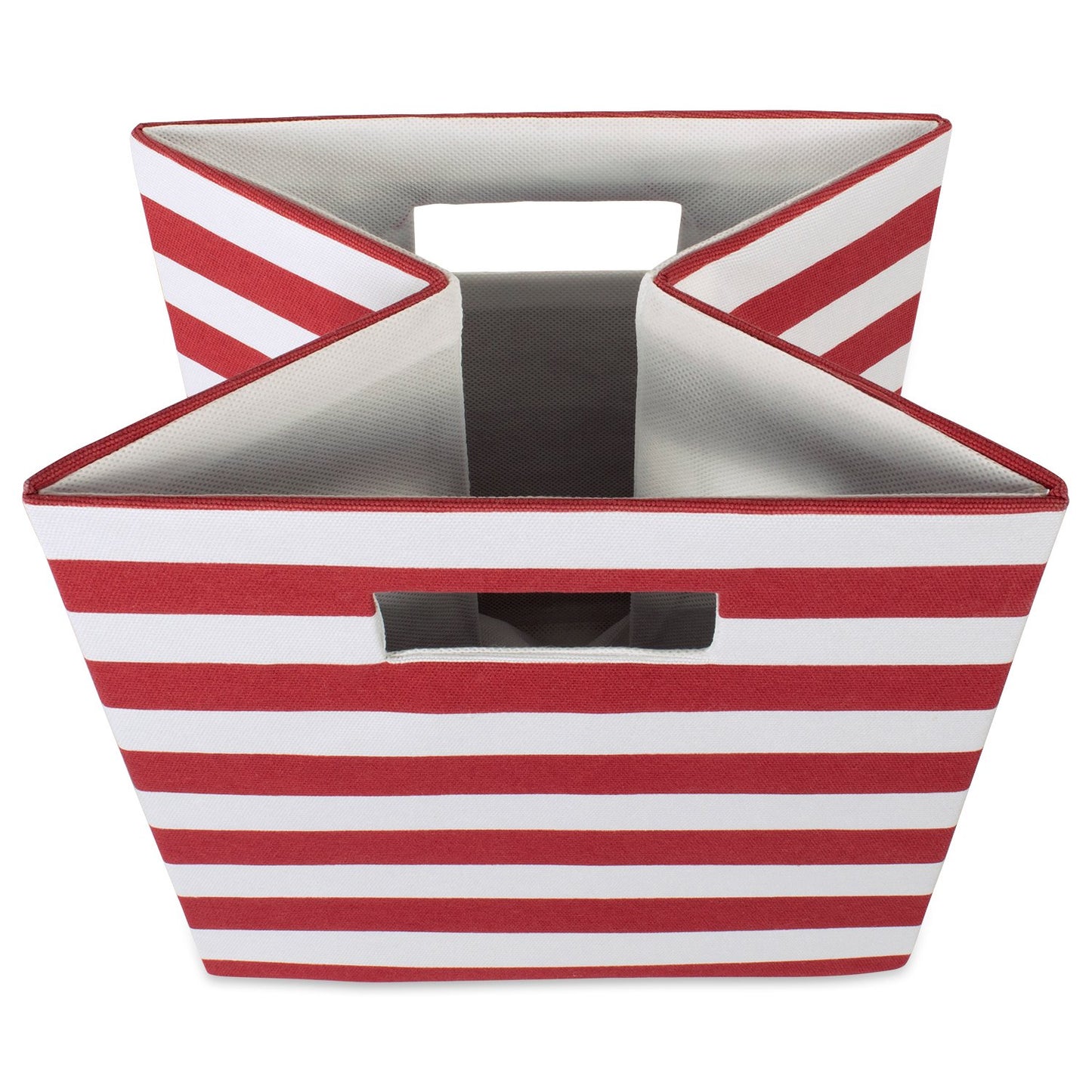 DII Polyester Cube Storage Collection Collapsible Hard Sided Bin, 13x13x13, Rust