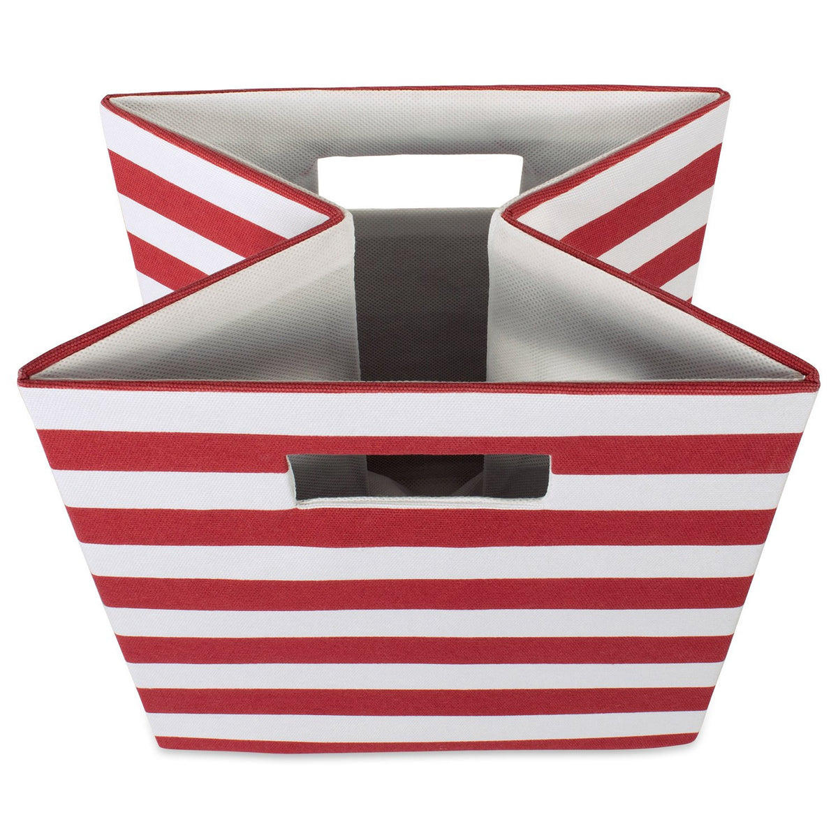 DII Polyester Cube Storage Collection Collapsible Hard Sided Bin, 13x13x13, Rust