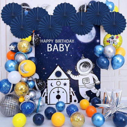 Blue Party Decorations,Blueberry Party Decorations Decorations Party Paper Fans Bulk