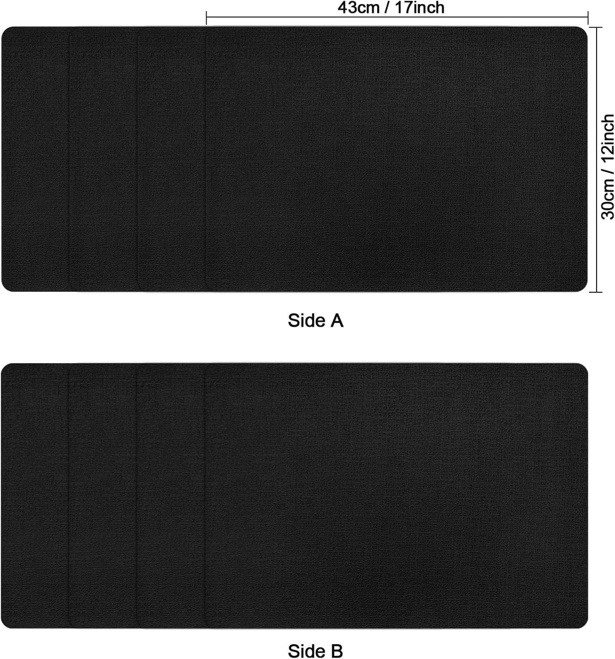 Myir JUN Placemats Dual Sided, Faux Leather Place Mats Set of 6 Indoor Placemats for Dining Table