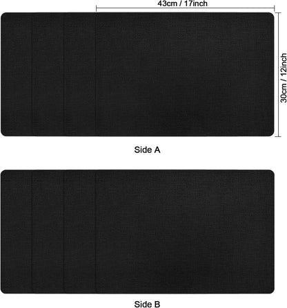 Myir JUN Placemats Dual Sided, Faux Leather Place Mats Set of 8 Indoor Placemats for Dining Table