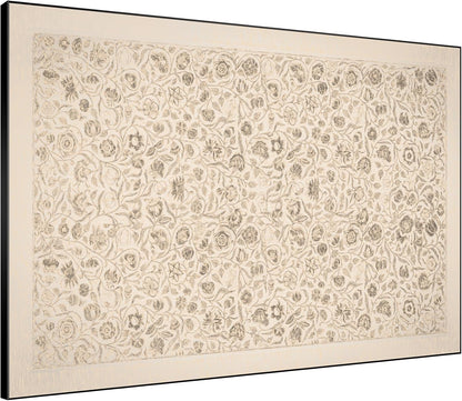 SIGNWIN 36"x46" Extra Large Framed Wall Art Vintage Botanical Sketch with Detailed Floral Pattern