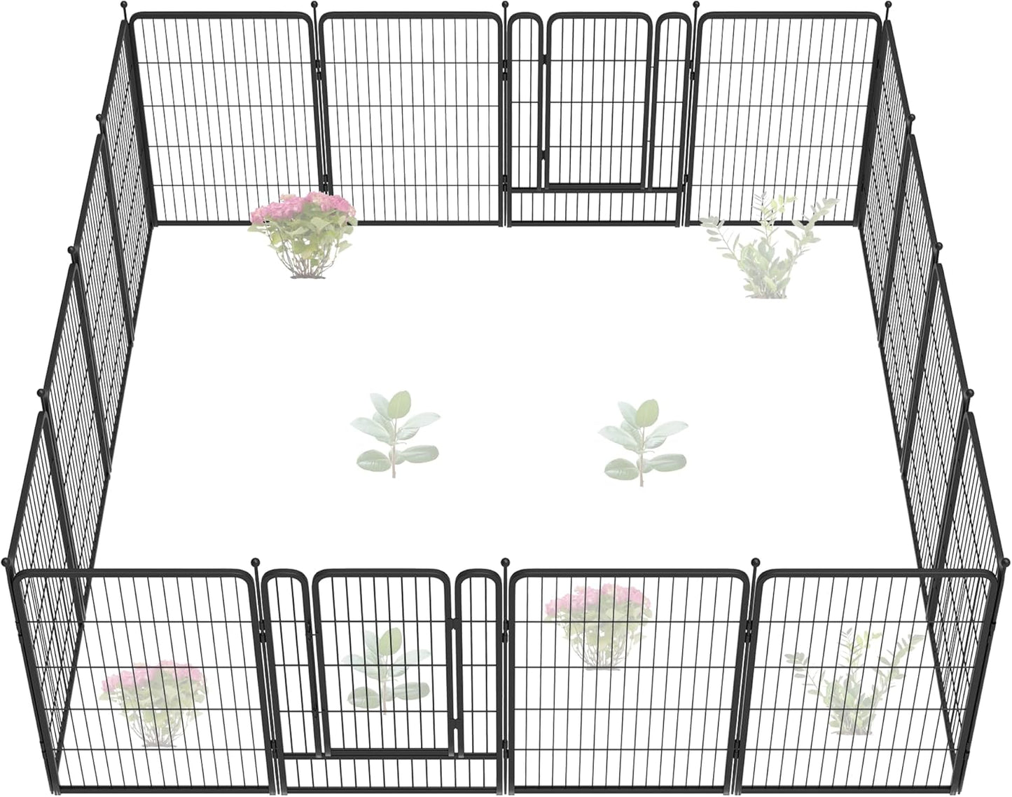 FXW Garden Fence 40in(H) x 36.0ft(L), 16 Panels Decorative Dog Fence Outdoor for The Yard – Heavy