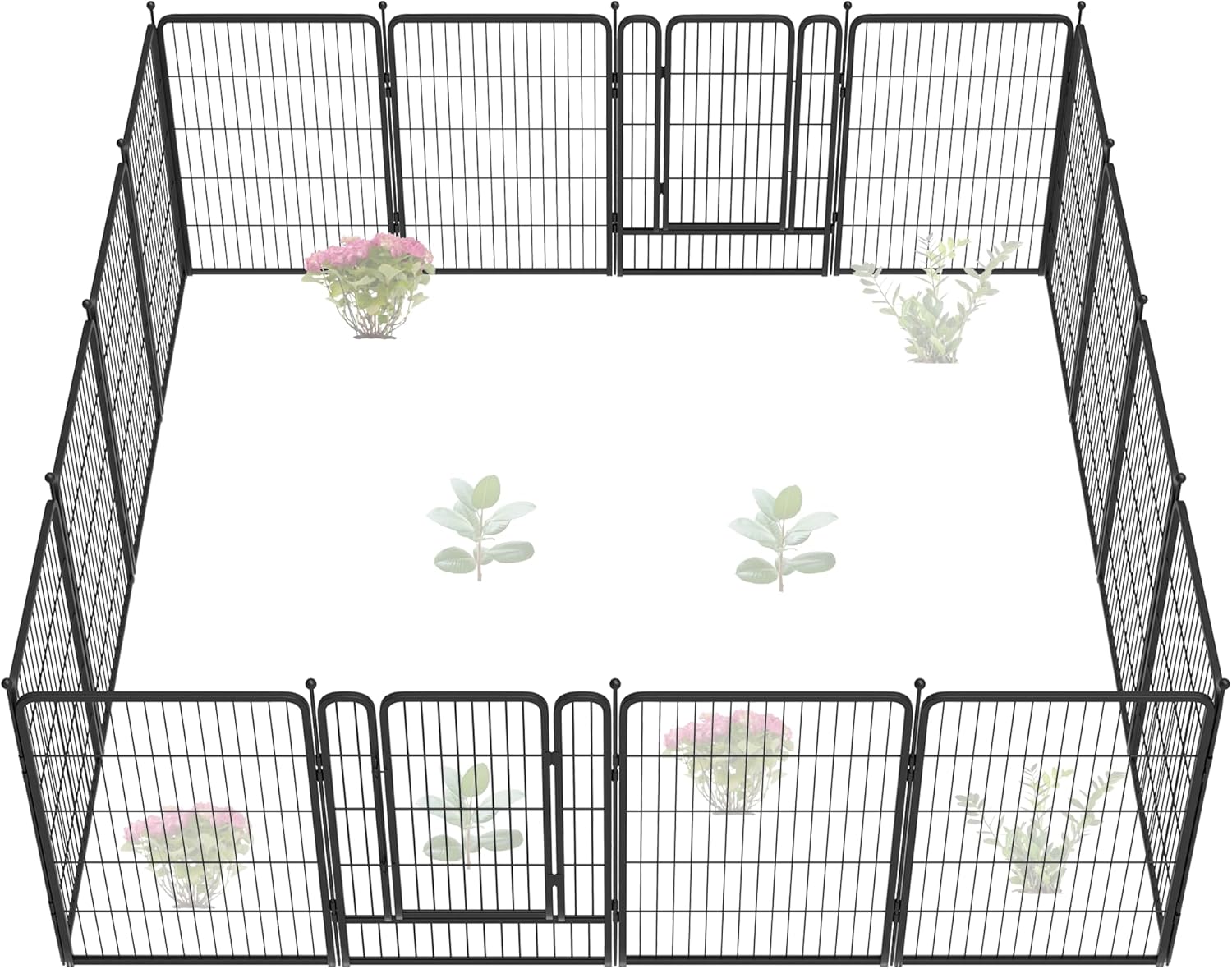 FXW Garden Fence 40in(H) x 36.0ft(L), 16 Panels Decorative Dog Fence Outdoor for The Yard – Heavy