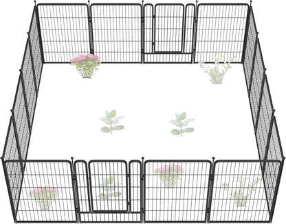 FXW Garden Fence 40in(H) x 36.0ft(L), 16 Panels Decorative Dog Fence Outdoor for The Yard – Heavy