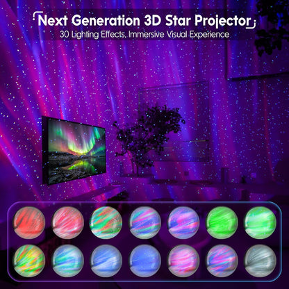 Rossetta Galaxy Projector, Star Projector LED Lights for Bedroom, Outdoor Lighting Projector