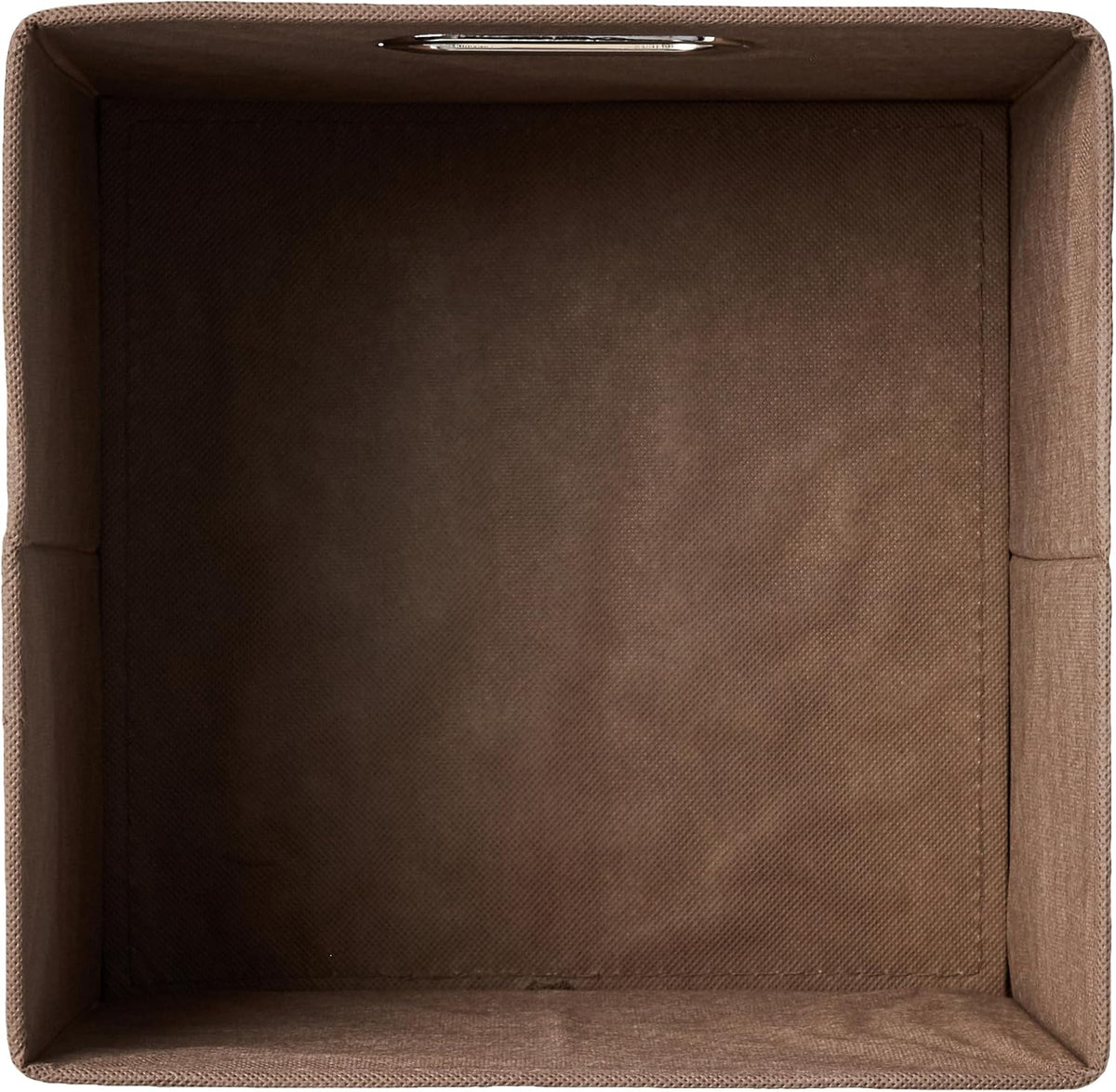 Amazon Basics Collapsible Cube Storage Organizer Bins, 6-Pack, 10.5 x 10.5 x 11 inches, Taupe