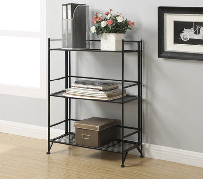 Convenience Concepts Xtra Storage Shelves - 3-Tier Wide Folding Metal Storage Shelves, Closet