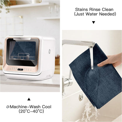 DOLOPL Placemats Set of 12, Reversible Wipeable & Heat Resistant Place Mats, Modern Faux Leather