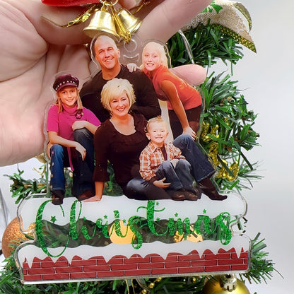Personalized Christmas Ornament 2025, Photo Acrylic Customized Family Baby's Frist Christmas