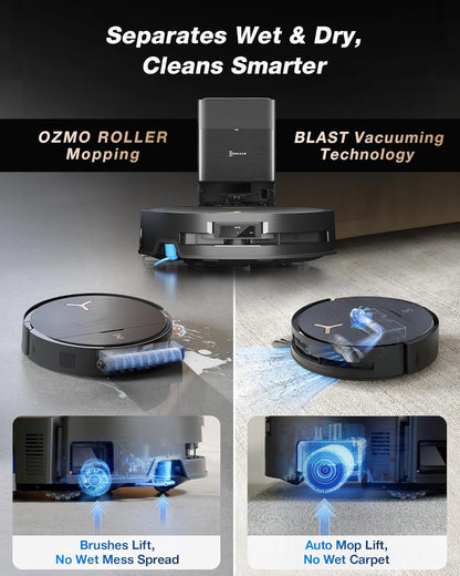 ECOVACS DEEBOT X9 PRO Omni Robot Vacuum and Mop, Blast™ 16,600Pa Suction, OZMO Roller Instant
