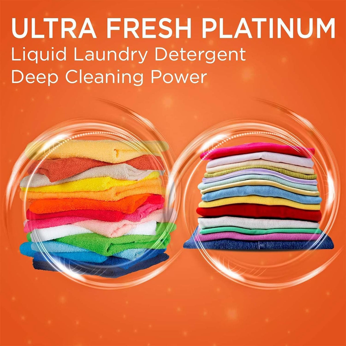 Ultra Fresh Liquid Laundry Detergent Washing Soap, 6X Platinum, ColdWater, 5 Gallon – Fabric Odor
