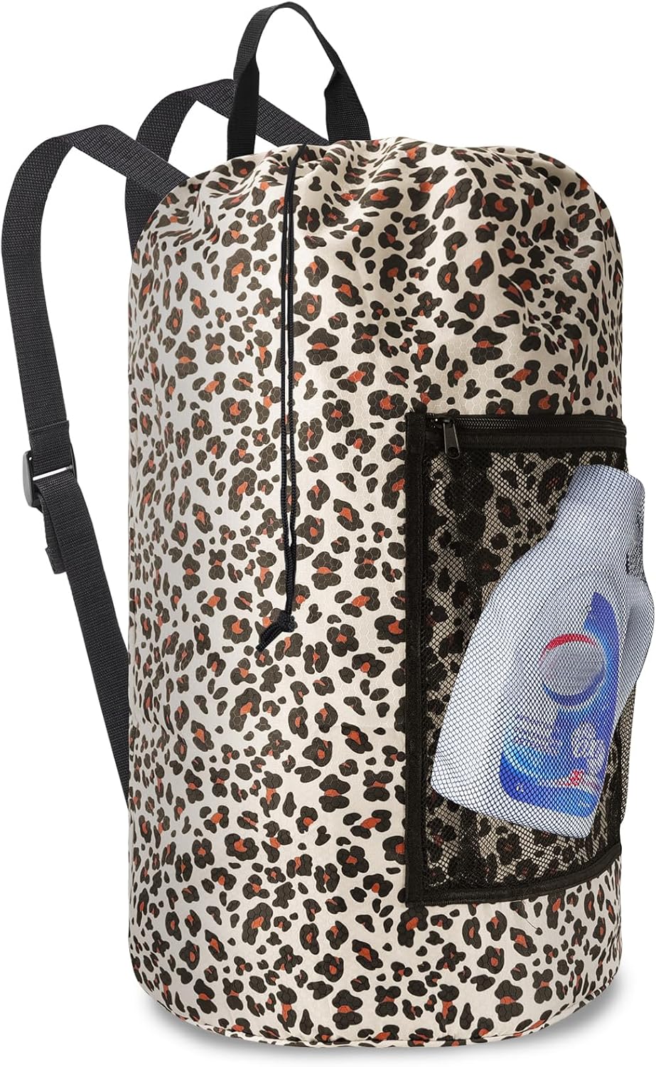 Laundry Bag Backpack Durable Laundry Bag with Shoulder Straps and Mesh Pockets Portable Laundry