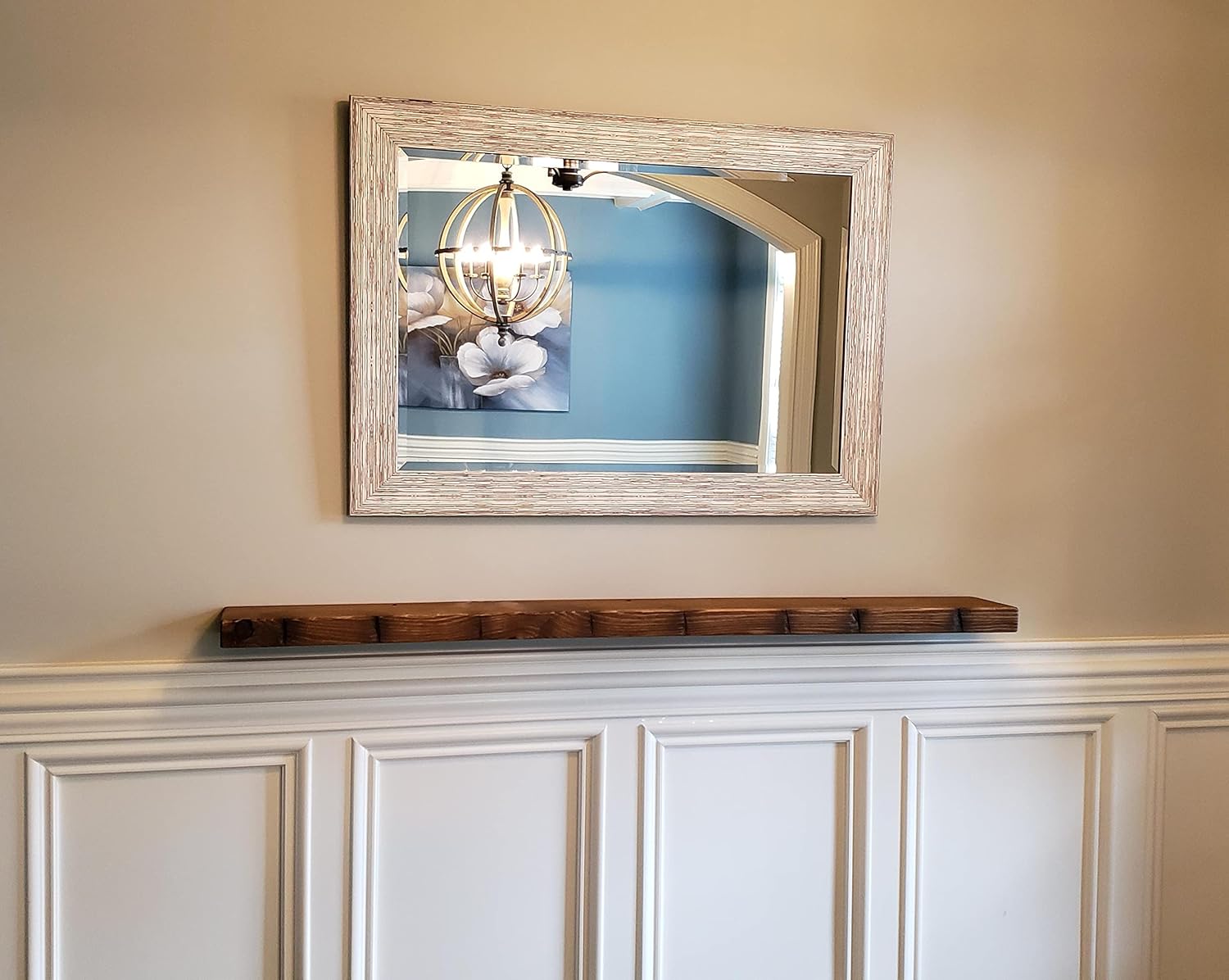 joelsantiques 72 Inch Wooden Floating Shelves for Wall - 72x9x2 in - Made of Natural Wood - Long