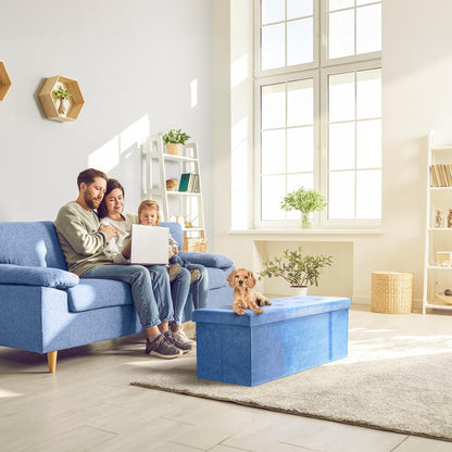 Sorbus Storage Ottoman Bench – Collapsible/Folding Bench Chest with Cover – Perfect Toy and Shoe