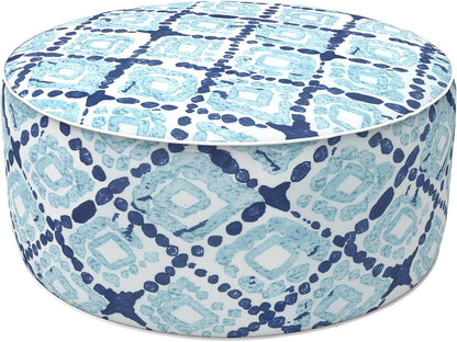 LVTXIII Inflatable Stool Ottoman Footrest with Handle, Decorative Fade-Resistant Foot Stool, Indoor